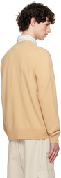 Acne Studios Beige V-Neck Cardigan