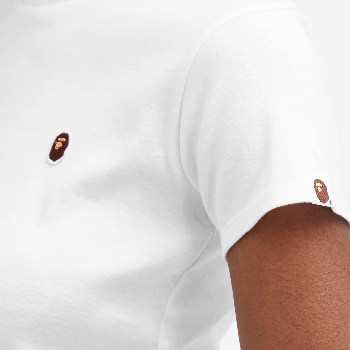 A Bathing Ape Women's One Point Baby T-Shirt in White