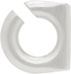 Rick Owens Silver Hollywood Round Prong Ear Cuff