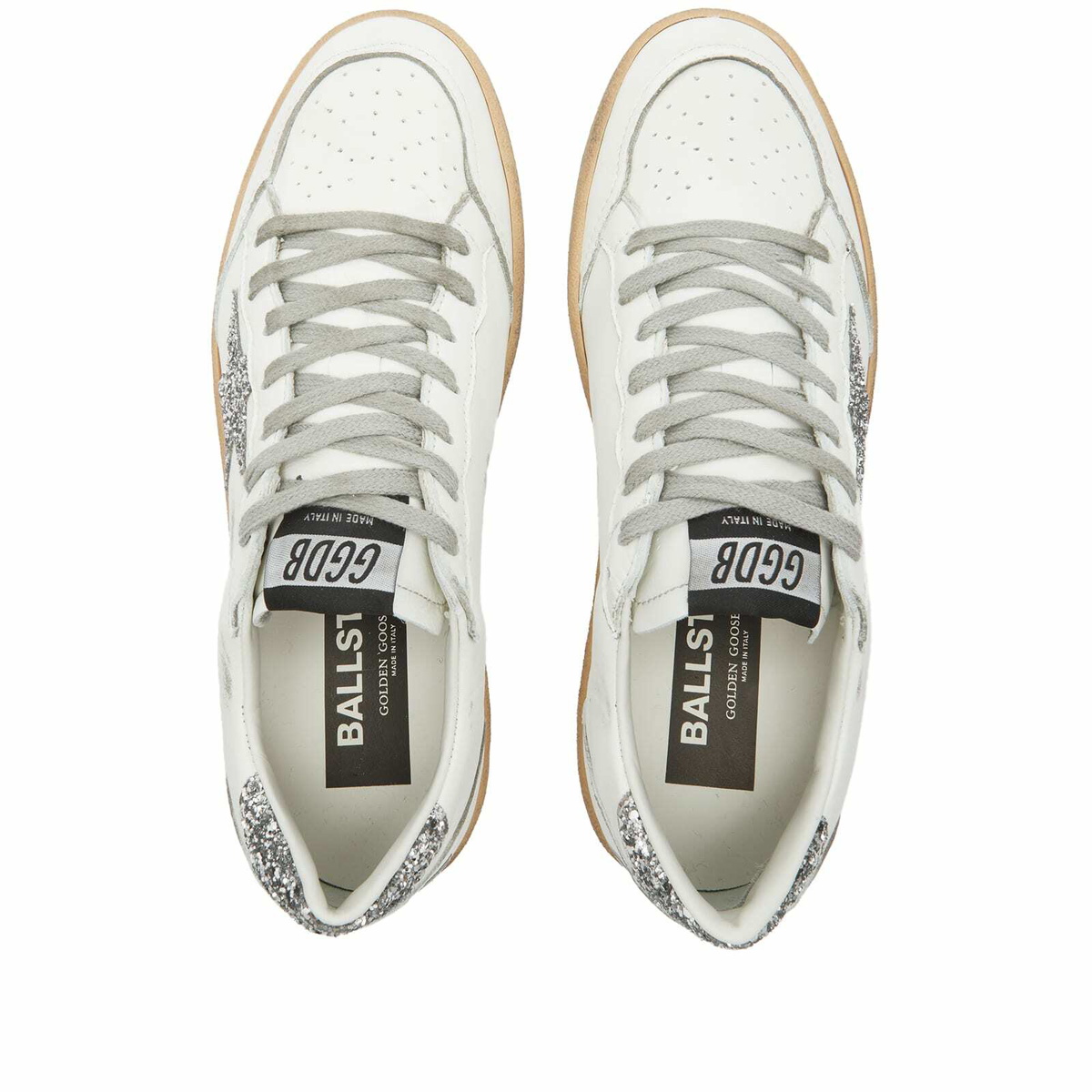Golden Goose Women's Ball Star Leather Sneakers in White