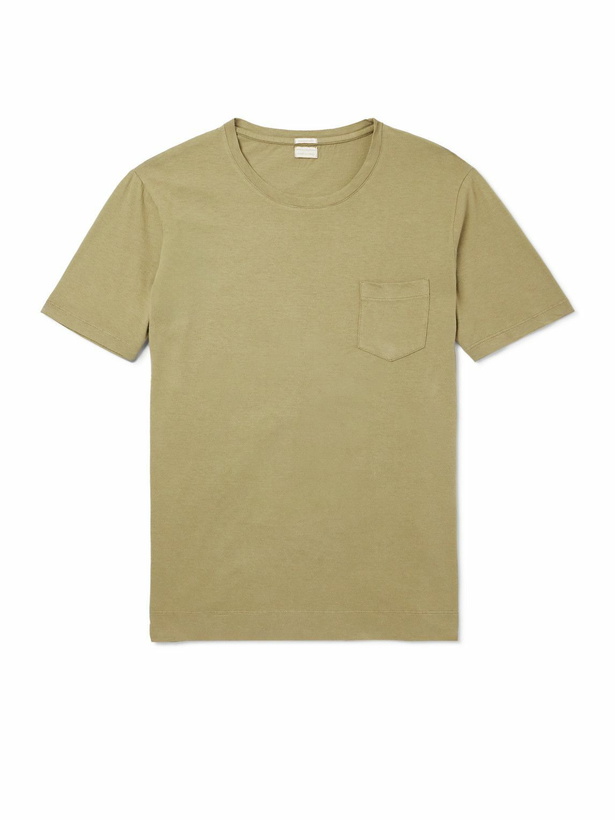 Photo: Massimo Alba - Panarea Cotton and Cashmere-Blend T-Shirt - Green