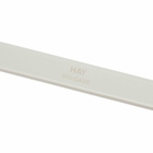 HAY Tape Coat Rack - Small in Metallic Grey 
