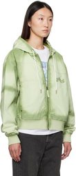 Dime Green Hooded Utility Jacket