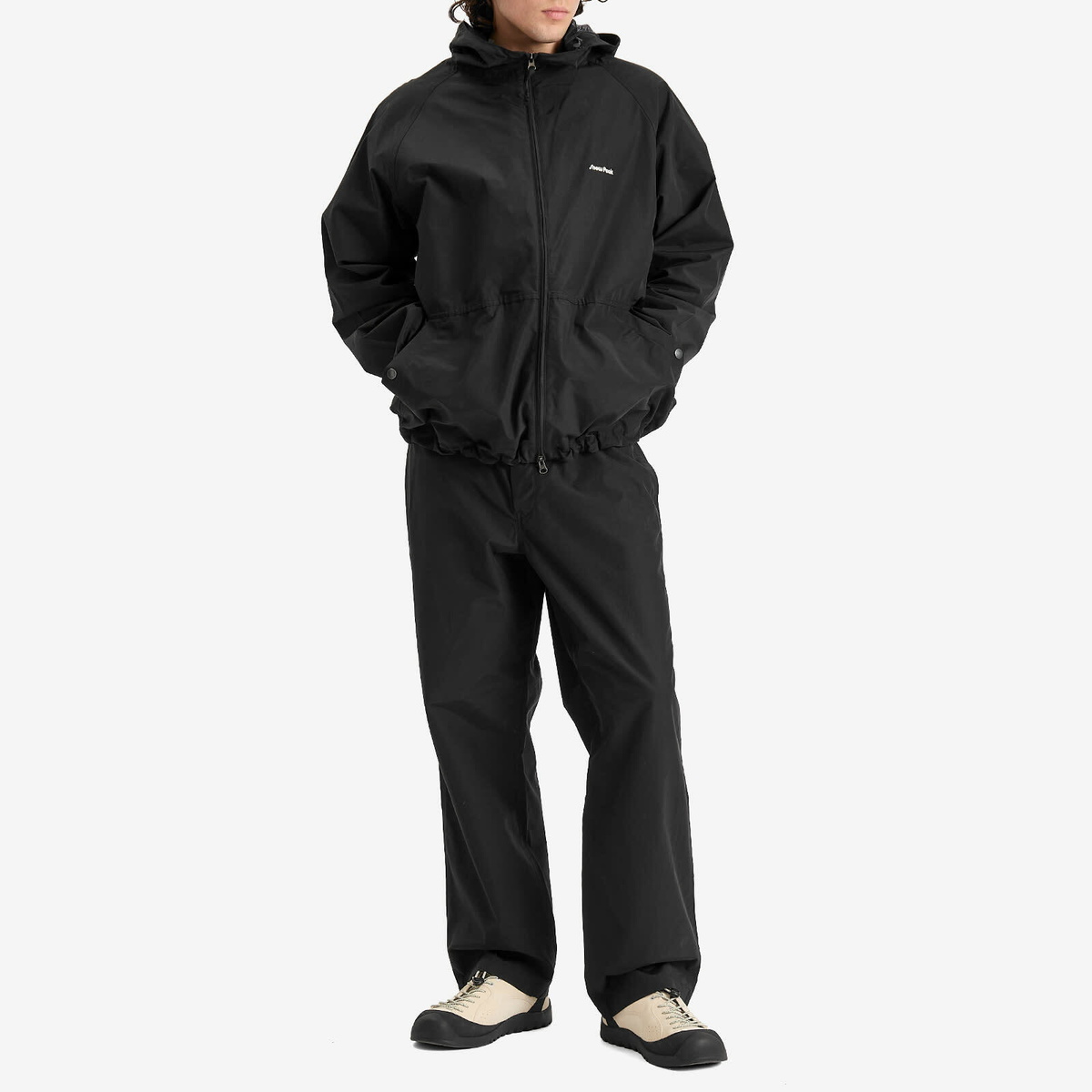 Snow Peak Men's Light Mountain Cloth Zip Up Parka Jacket in