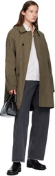 COOR Khaki Waxed Mill Coat