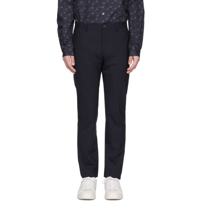 Photo: PS by Paul Smith Navy Slim Trousers