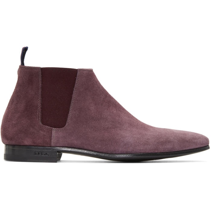 Photo: Paul Smith Burgundy Suede Marlowe Chelsea Boots