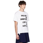 Fumito Ganryu SSENSE Exclusive White To Live Is To Think T-Shirt