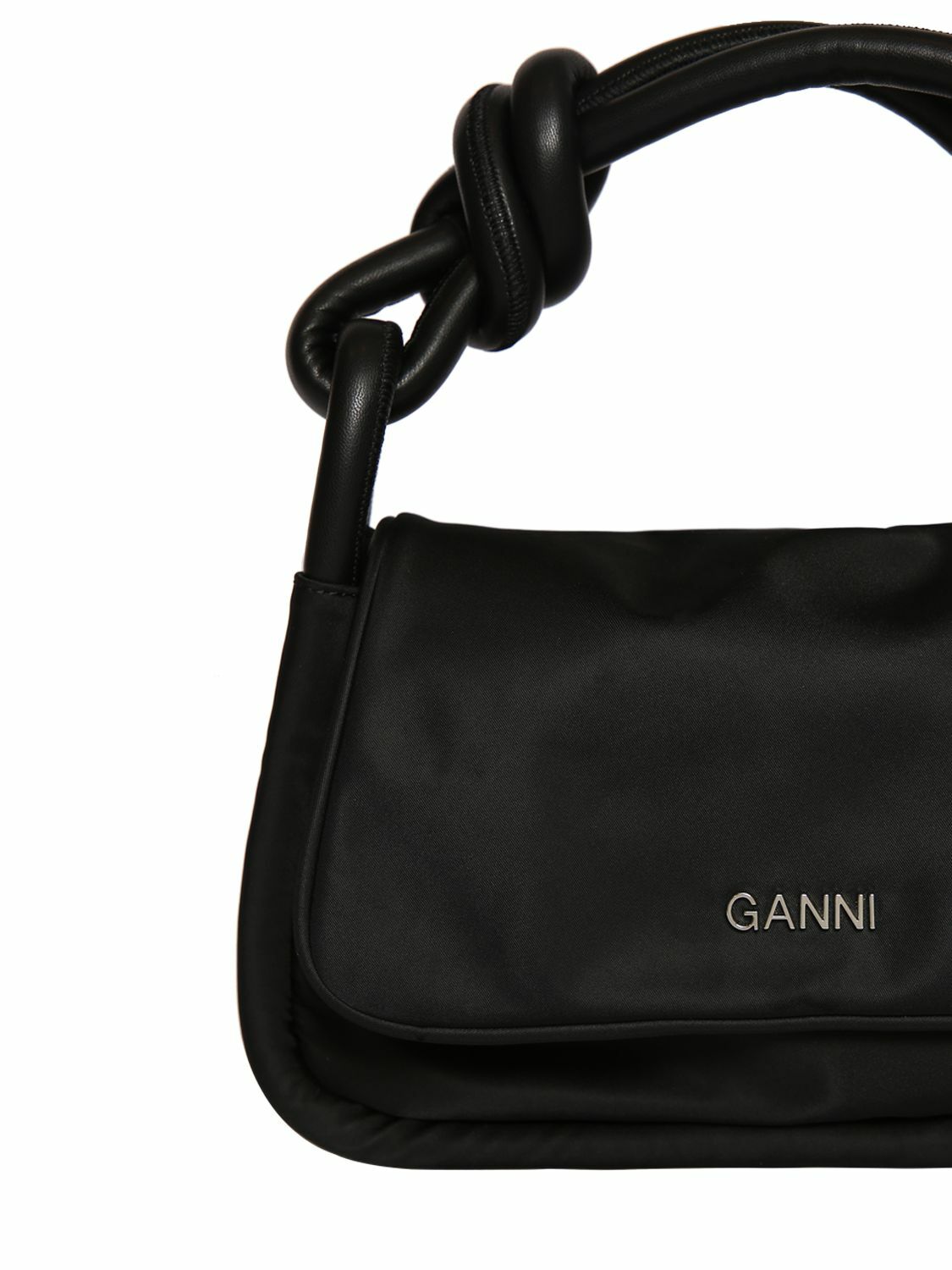 送料関税込★GANNI★KNOT FLAP OVER BAG トートバッグ★ブラック ☆GANNI☆BLACK KNOT FLAP OVER BAG トートバッグ (Ganni/トート