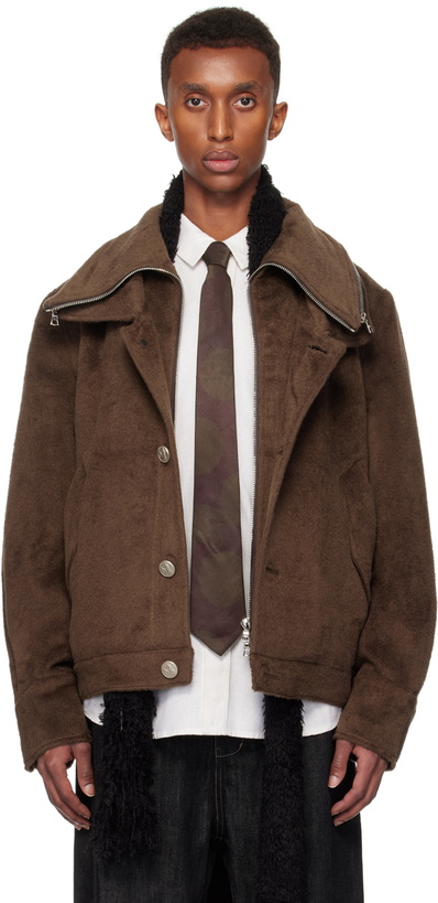 Photo: NULLUS Brown Multi-Form Aero Collar Jacket