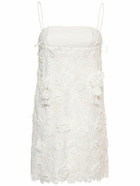 ZIMMERMANN - Raie Flower Lace Mini Dress