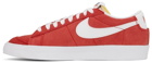 Nike Red & White Blazer Low ’77 Sneakers