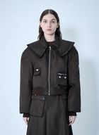 GANNI Duchesse Nylon Bomber Jacket