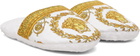 Versace White 'I Heart Baroque' Slippers
