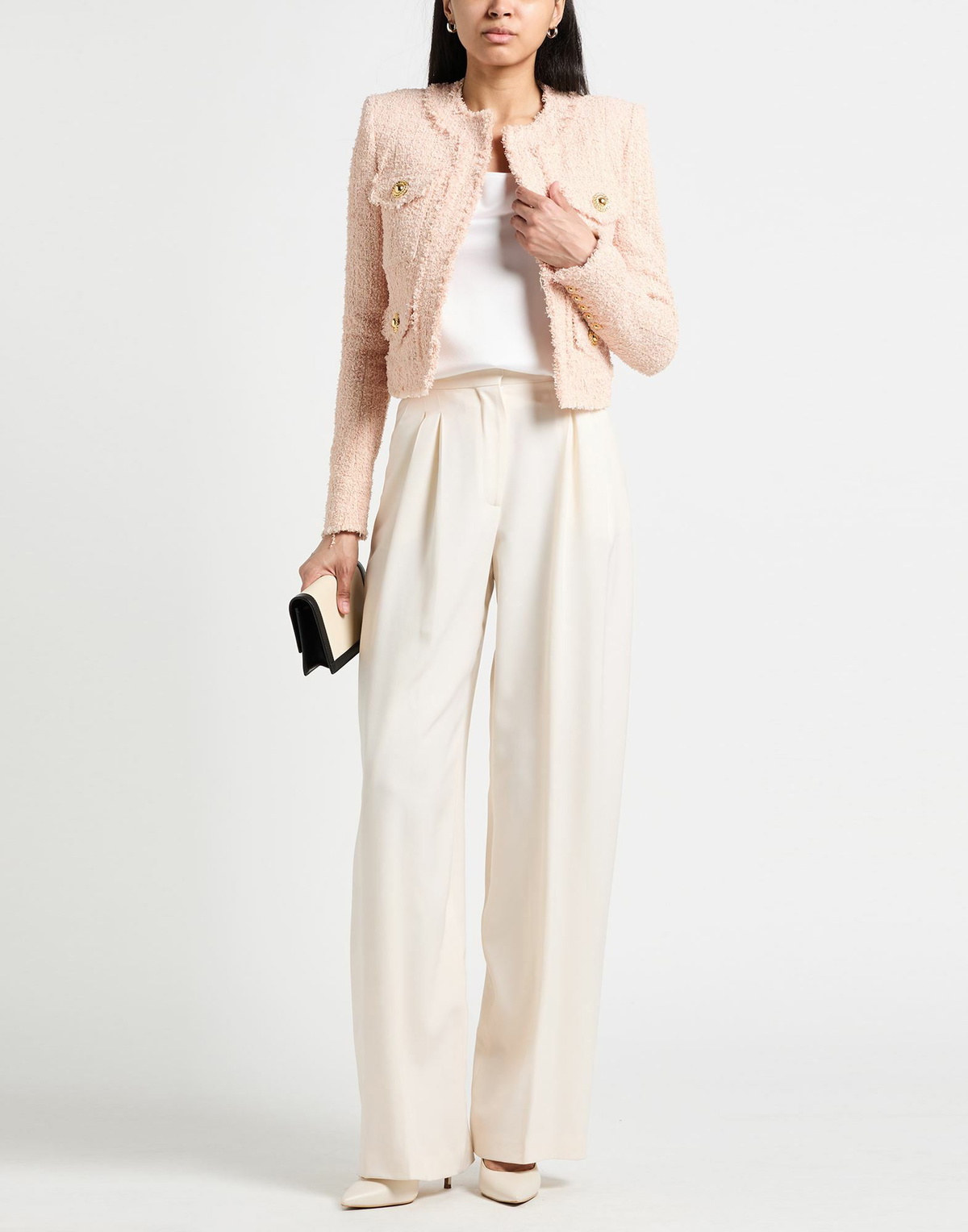 Balmain Womens Jacket Blush