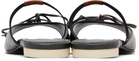 MM6 Maison Margiela Brown Bow-Detailed Leather Slingback Sandals