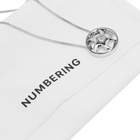 NUMBERING Men's Twist Wheel Necklace in Silver