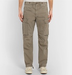 RRL - Slim-Fit Tapered Washed-Cotton Cargo Trousers - Men - Green