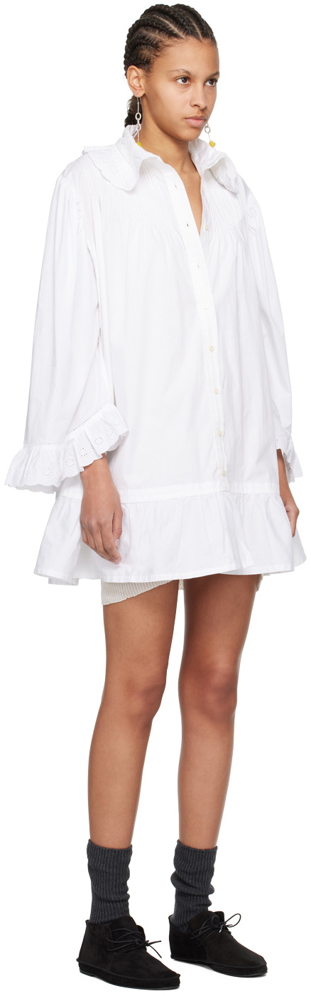 Bode White Petaluma Minidress
