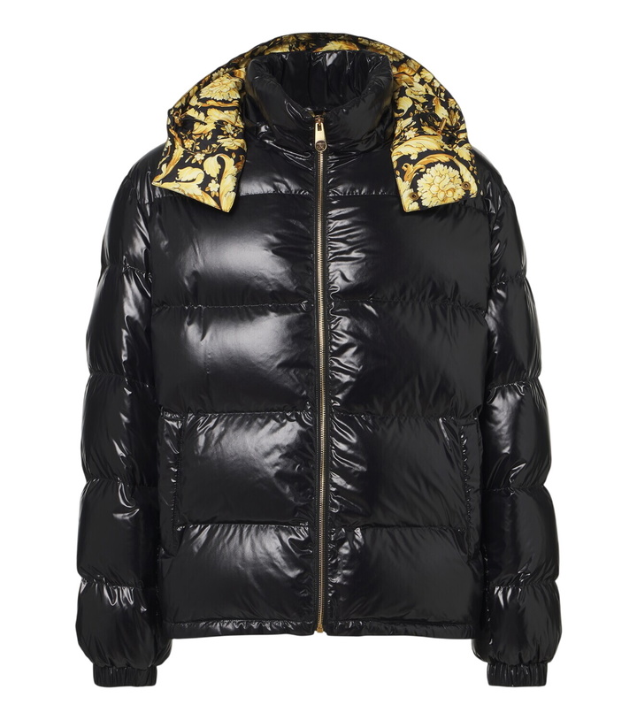 Photo: Versace Barocco hooded down jacket
