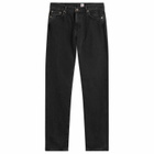 Edwin Men's Regular Tapered Denim Jeans in Black