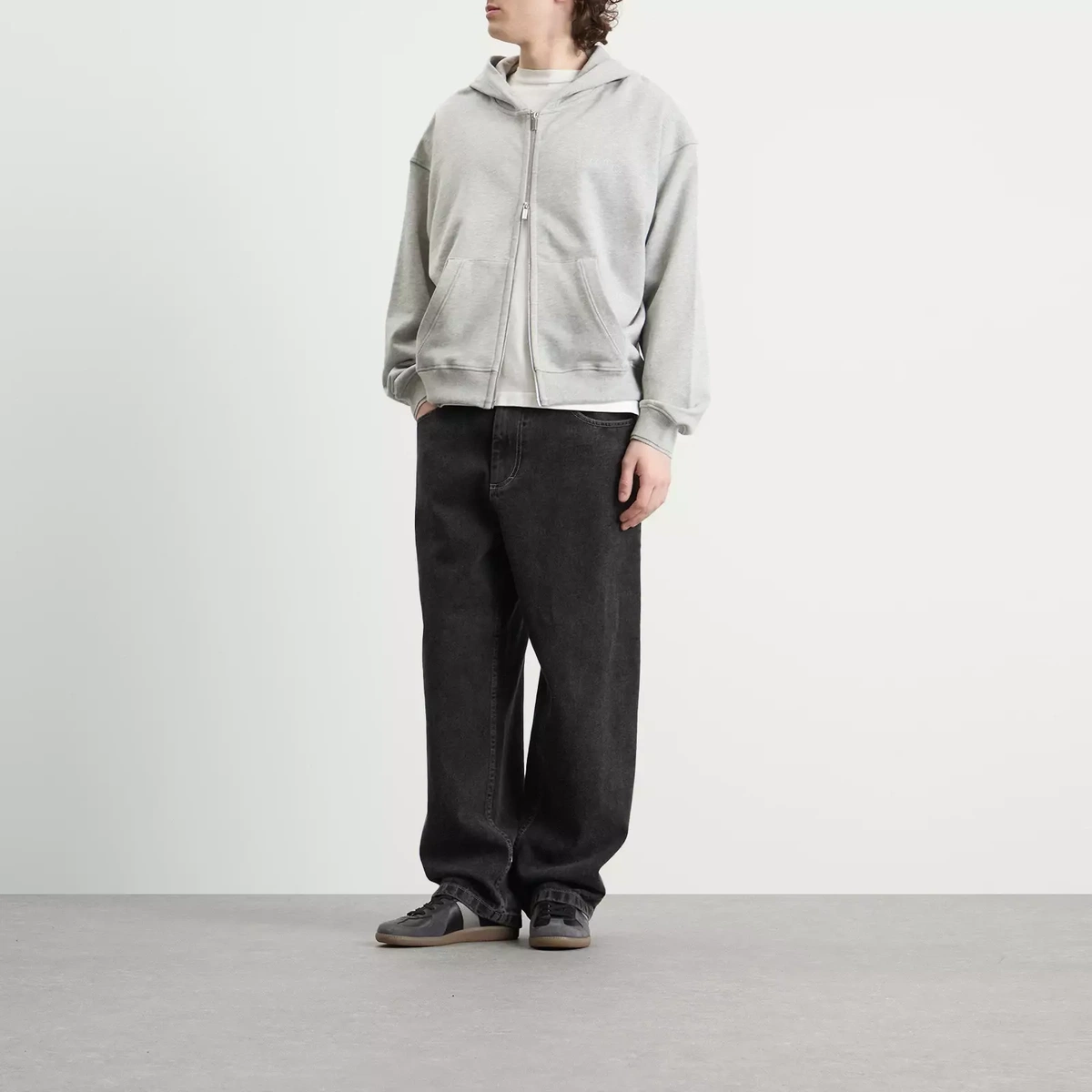 Sundays Men's Zip Hoodie in Grey