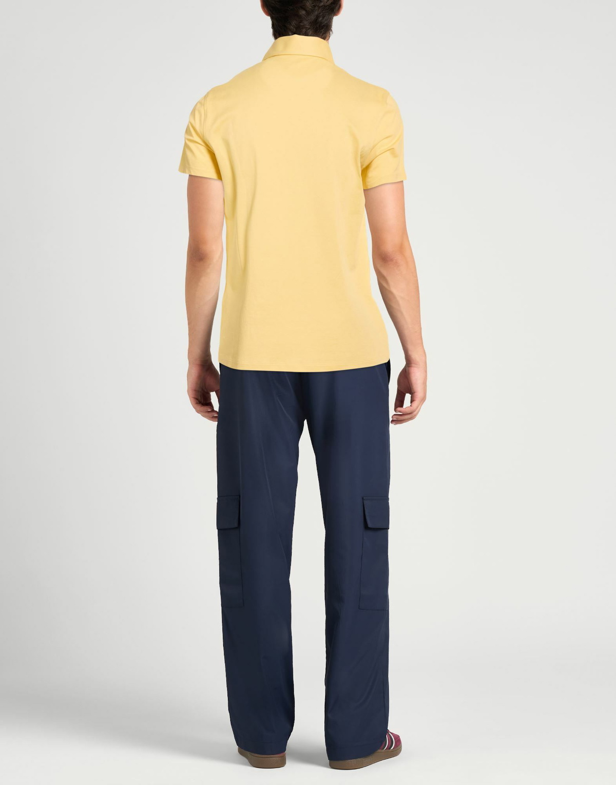 Isaia Mens Polo shirt in Yellow