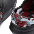 Crocs Classic Lined Camo Clog in Black/Red