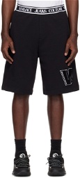 Versace Jeans Couture Black V-Patch Shorts