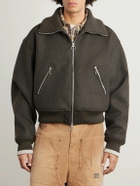 KAPITAL - Wool-Flannel Blouson Jacket - Green