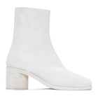 Maison Margiela White Painted Tabi Boots