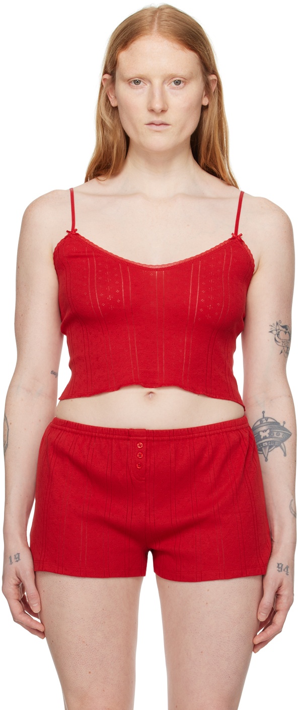 Photo: Cou Cou Red 'The Cami' Tank Top