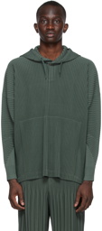 Homme Plissé Issey Miyake Green Monthly Color January Hoodie