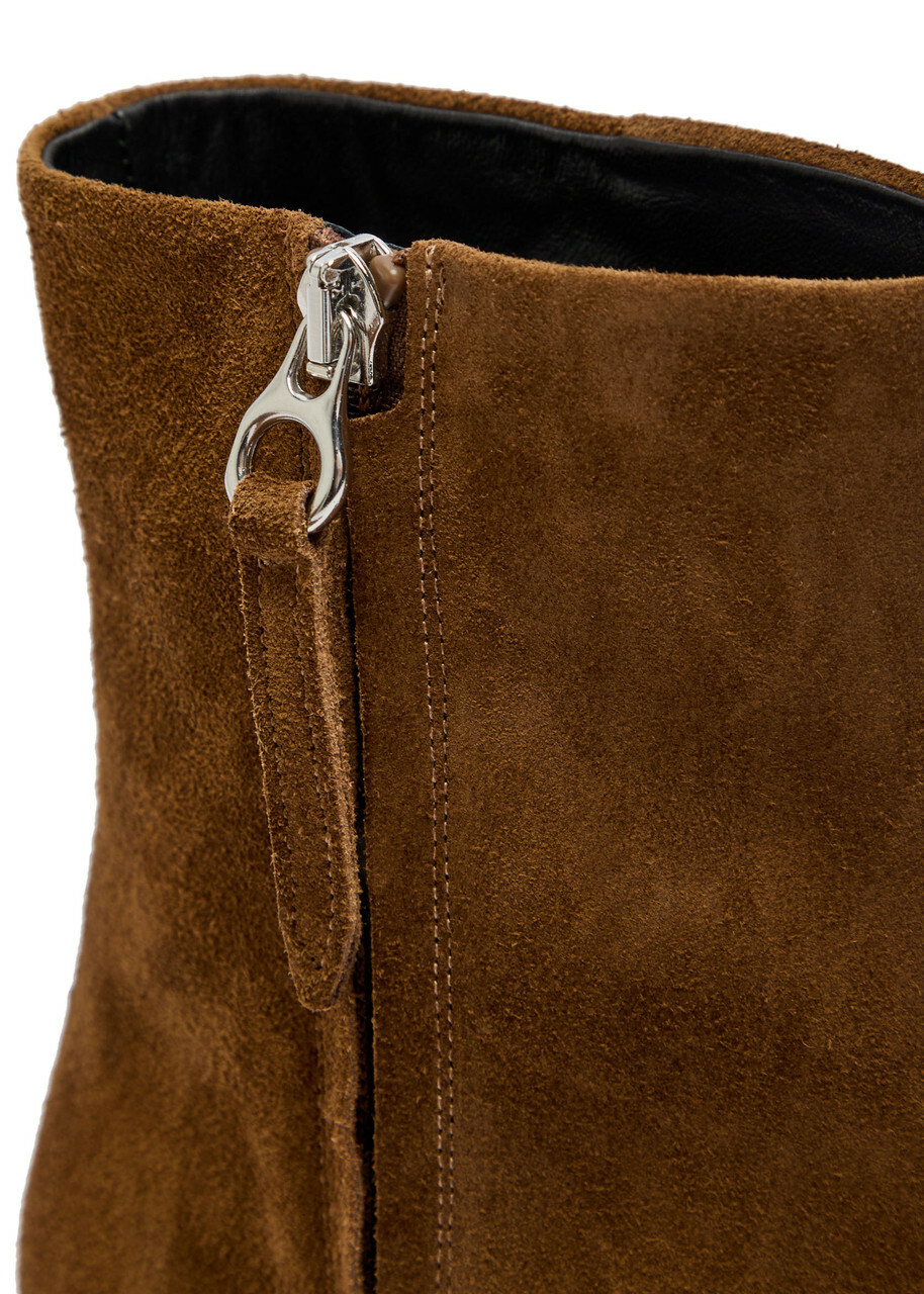 Aeyde Sofia 40 Suede Ankle Boots Tan