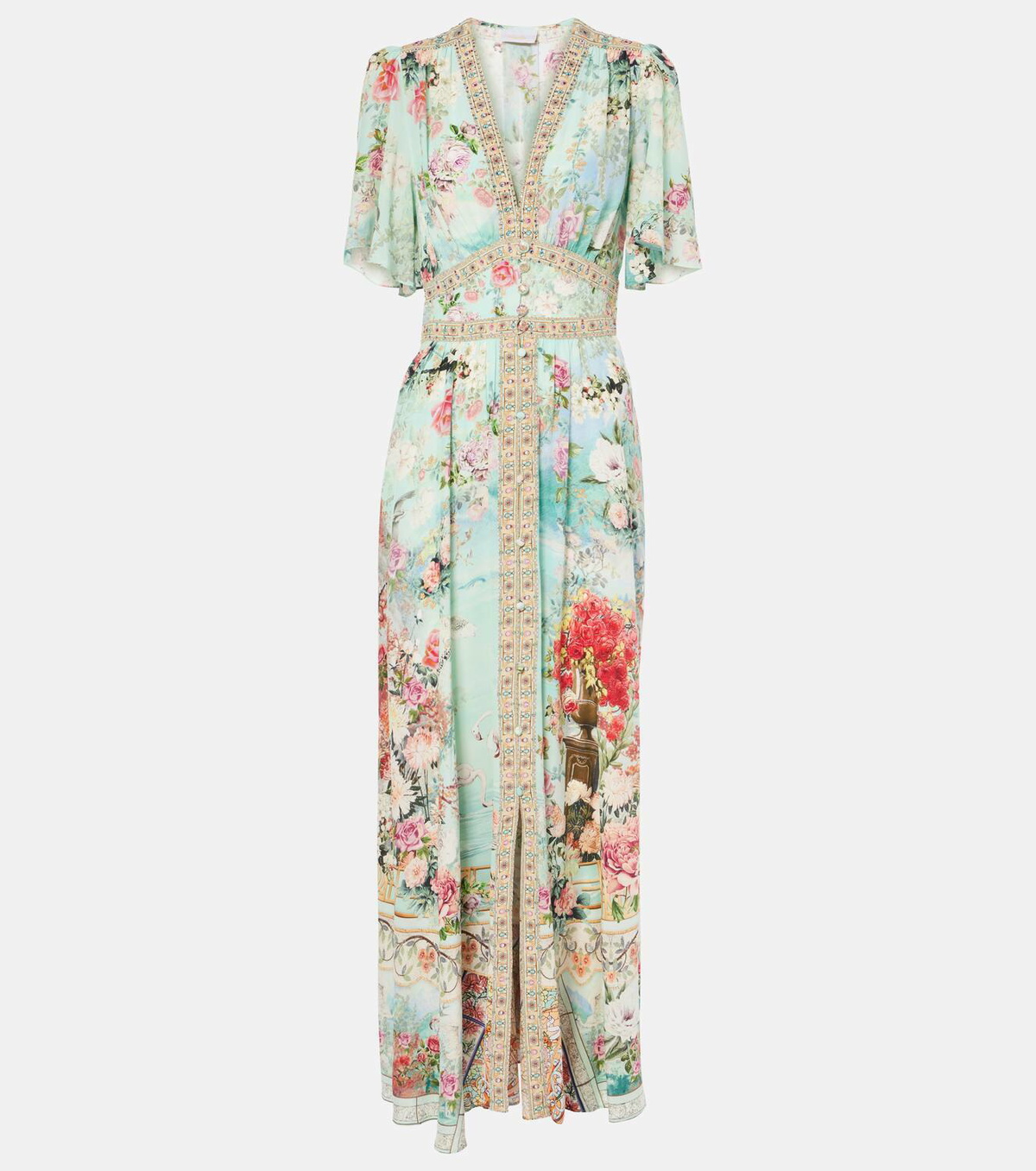 Camilla Floral embellished silk maxi dress Camilla Camilla Floral embellished silk maxi dress Camilla