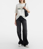 Gucci Stretch Web Stripe leather sneakers