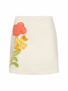 MARNI - Embroidered Linen Blend Mini Skirt