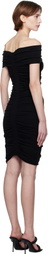 Alexander Wang Black Ruched Minidress