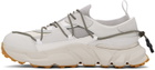 The Viridi-anne Off-White & Gray Lace-Up Sneakers