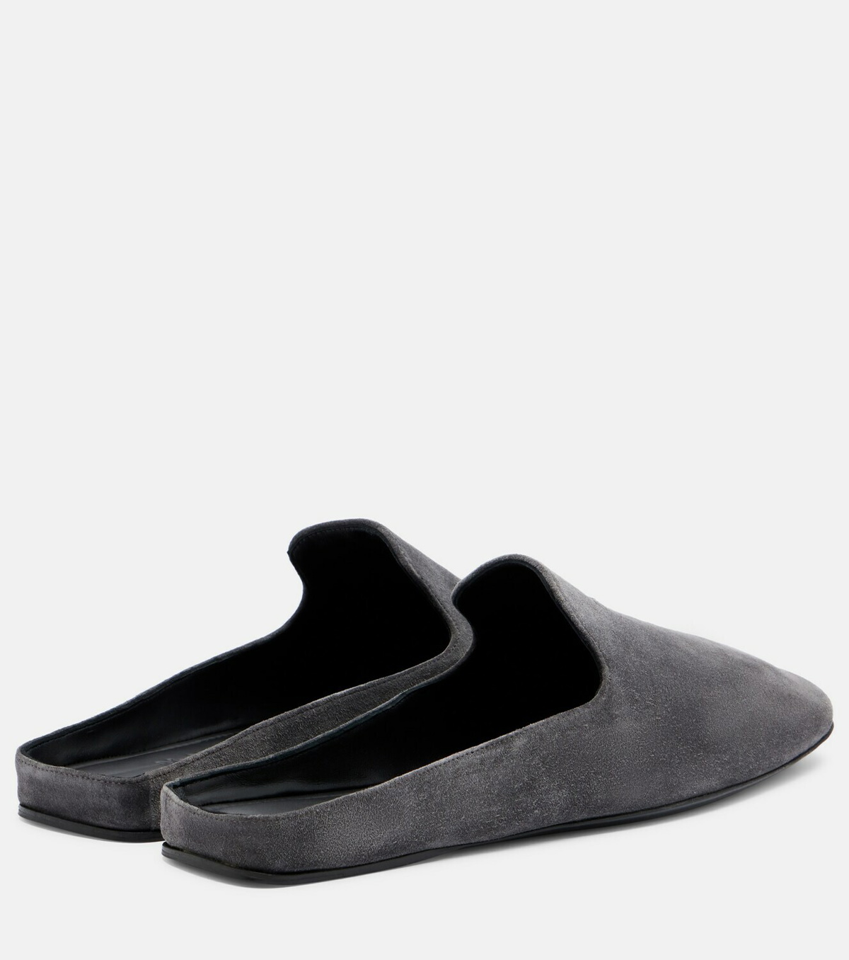 Max Mara Logo suede mules