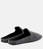 Max Mara Logo suede mules
