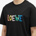 Loewe Men's Embroidered Logo T-Shirt in Black