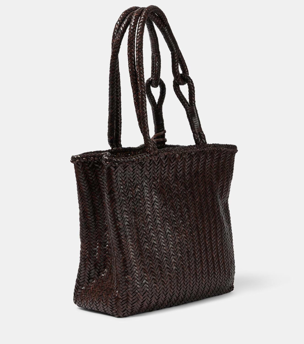 Lemaire Chevron Medium leather tote bag Lemaire