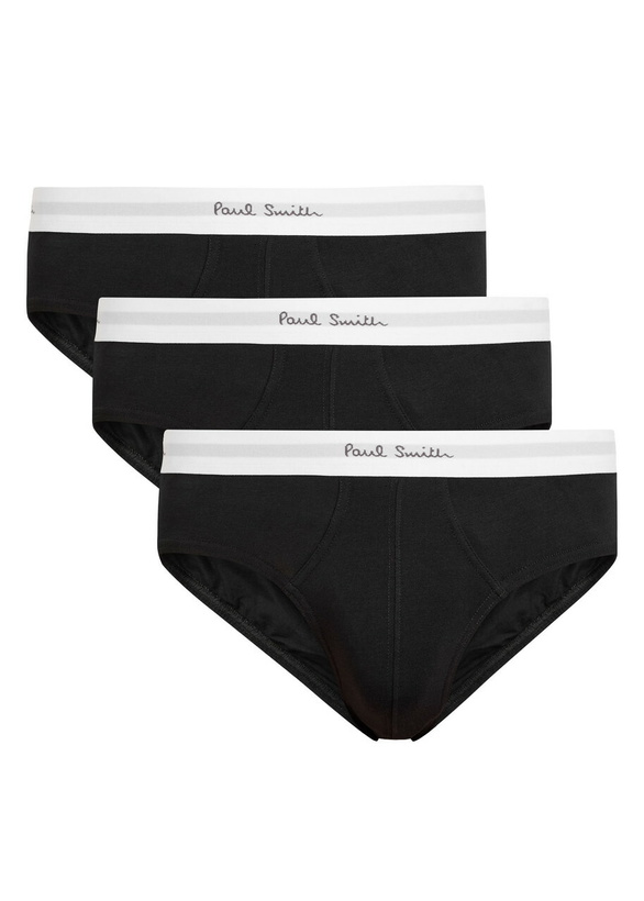 Photo: Paul Smith Stretch-cotton Briefs set of Three Black