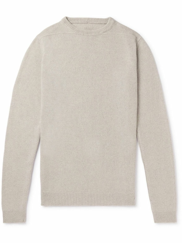 Photo: Rick Owens - Recycled Cashmere and Wool-Blend Sweater - Neutrals