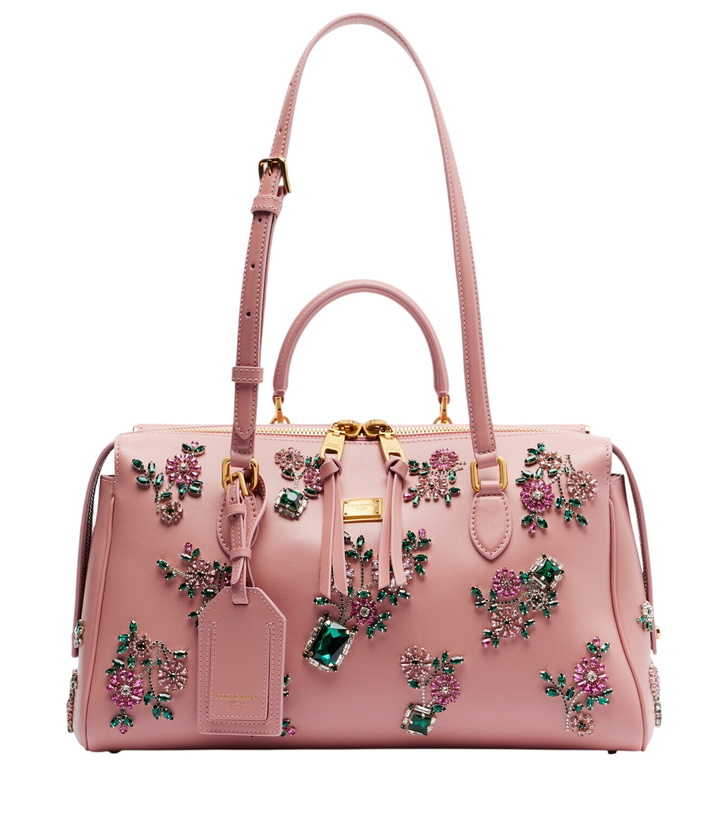 Photo: Dolce&Gabbana Vittoria Large embellished leather tote bag