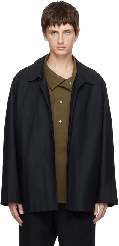 Photo: Factor's Navy Half-Raglan Jacket