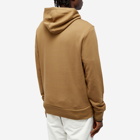Fred Perry Men's Tipped Popover Hoodie in Shaded Stone/Burnt Tobacco
