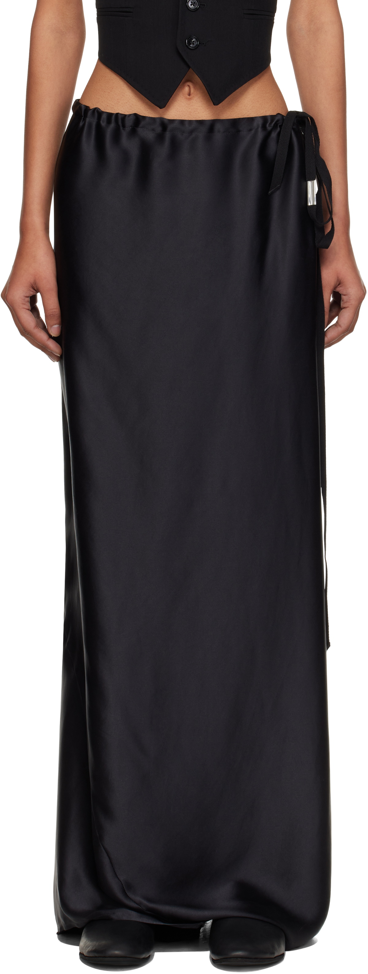 スカート Ann Demeulemeester Black felt Oline skirt Ann Demeulemeester Black Felt Oline Skirt Ann Demeulemeester