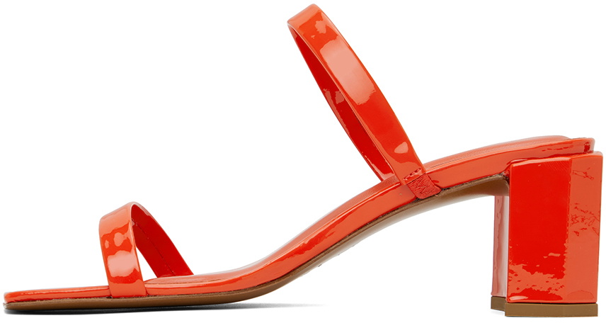 BY FAR Red Tanya Heeled Sandals By Far